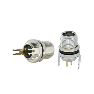 Conector M8 de alta calidad para montaje en panel macho y hembra para PCB, impermeable IP67 IP68