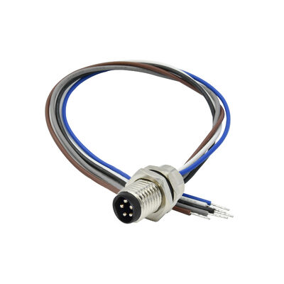 Conector M8 impermeable para montaje en panel de 2, 3, 4, 5, 6, 8 pines, fabricante de conectores eléctricos de cable M8 M12