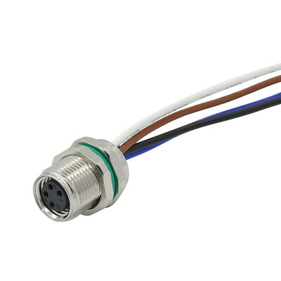 Conector M8 impermeable para montaje en panel de 2, 3, 4, 5, 6, 8 pines, fabricante de conectores eléctricos de cable M8 M12