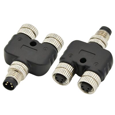 Rigoal Y Tipo 34568pin M8 Conector impermeable encabezado de toma de corriente ABD puerto macho y mujer IP68 conector fábrica