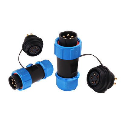 SP21 5 Pin Waterproof Electrical Connectors Male roscó el conector de cable