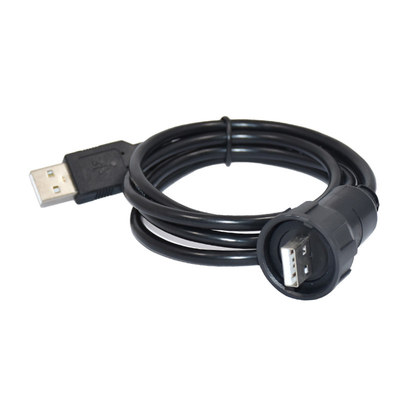 Varón industrial USB 2,0 del conector de Ethernet de Rohs al cable femenino del panel USB 2,0