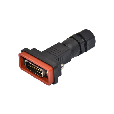 El conector industrial D-SUB 15 de Ethernet IP68 fija el conector masculino de la prenda impermeable IP67 de la asamblea