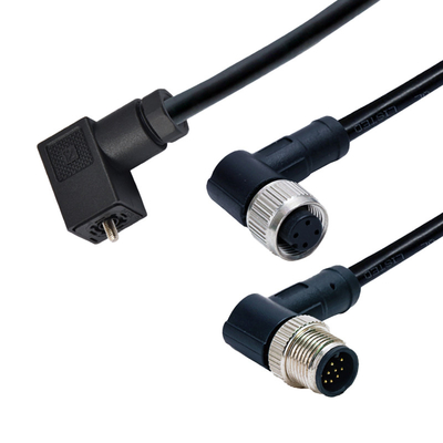 Enchufe eléctrico del estruendo 43560 al conector hembra de ángulo recto M12