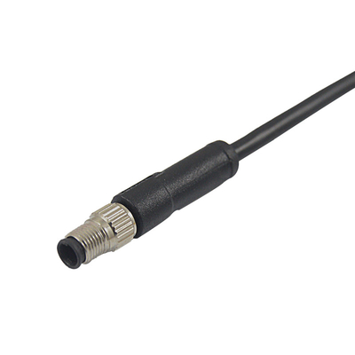 IP67 cable automotriz del sensor de Pin Male Shielded Molding Connector M5 del conector 3