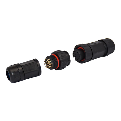 Conector de cable impermeable M19 12 Pin Data Screw Locking Connector