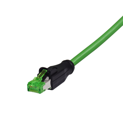 La prenda impermeable M12 D-cifró Cirtular al cordón de remiendo del cable de Ethernet RJ45 RJ45 con el conector M12