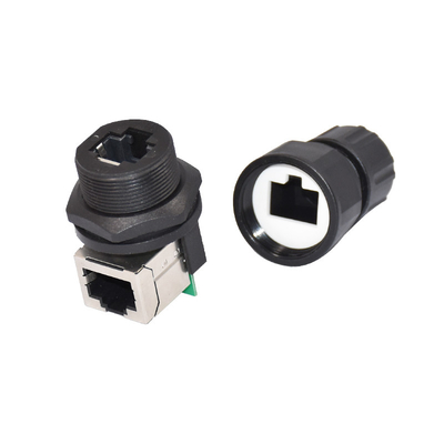 Conector del soporte Rj45 del panel de la prenda impermeable del conector del divisor de Ethernet de DC