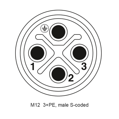 tipo rápido empalme eléctrico de la cerradura del PWB de los conectores impermeables de varios polos M12 de la circular 4P del metal