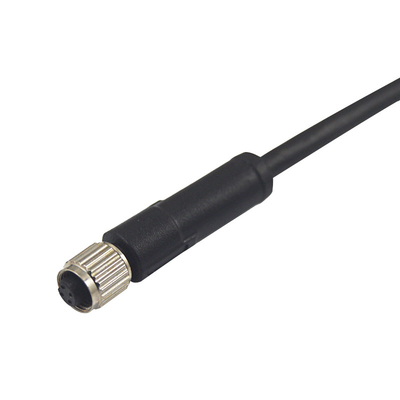 60V M5 3 4 cable impermeable de Overmold PUR del conector de poste para las señales de Automtive