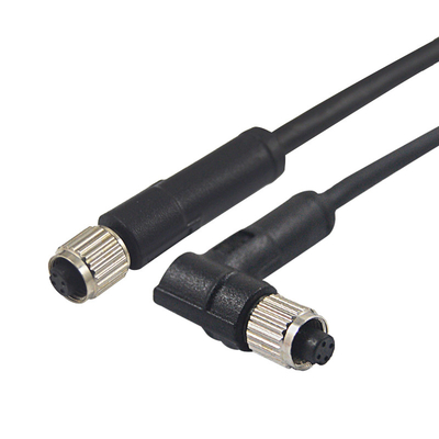 60V M5 3 4 cable impermeable de Overmold PUR del conector de poste para las señales de Automtive