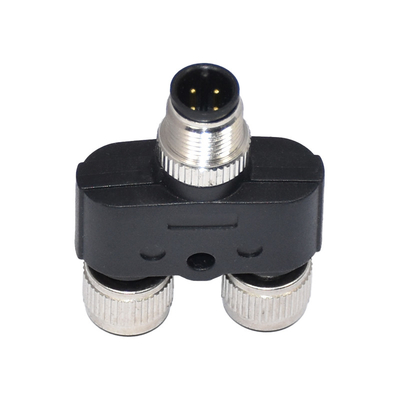 Tipo 8 conector impermeable 17P de Y del Pin M12 para el cable del divisor