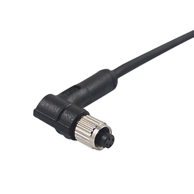 Conector de cable moldeado femenino de PA66 M5 4 Pin Ip 68 A que cifra TPU