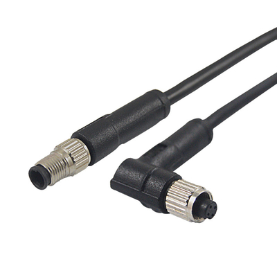 60V M5 conector de cable de 90 grados 3 4 Pin Male Female CuZn
