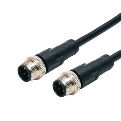 17 varón impermeable del conector de Pin Sensor Cable M12 al varón PA66