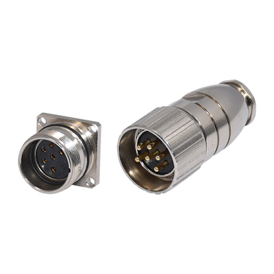M23 9 conector CuZn de la asamblea de tornillo de metal del Pin PA66 500 ciclos