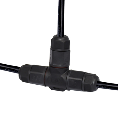 Pa66 Pin impermeable de la manera 4 de CuZn 3 del conector de cable del PVC LED L20 T
