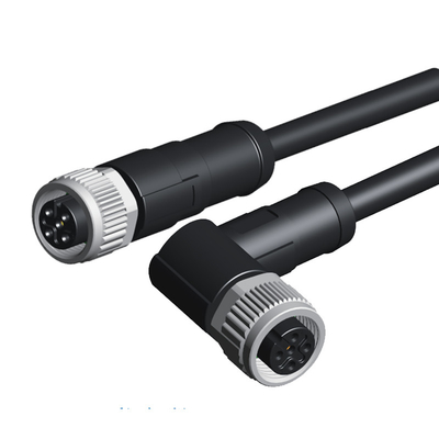 IEC 61076-2-101 CCC del conector hembra del cable M12 de Shileded que moldea