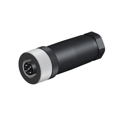 Pin desmontable RG PA66 del conector circular 4 de la ronda del conector IP67 CuZn de la prenda impermeable de Wireable M12