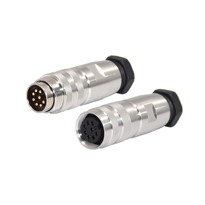 M16 del conector 2 hembra-varón - 12 de la prenda impermeable de Wirable M16 del campo conector circular de postes