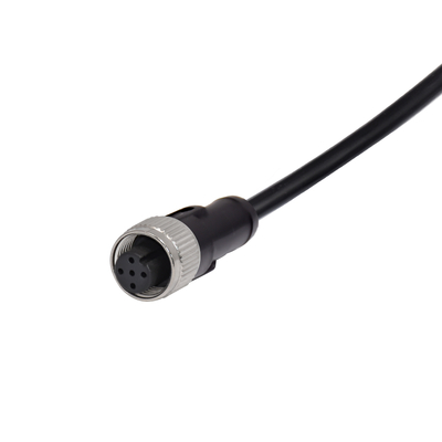 IP67 M12 femenino 5p A que cifra el conector de cable anti masculino de la vibración M12 del conector de la prenda impermeable