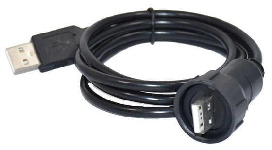 Soporte plástico circular del panel del soporte del cable de los conectores IP67 1.0A del PVC del tornillo