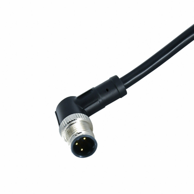 El conector de cable impermeable de PUR M12 IP68 un B D cifró 3 4 5 8 12 Pin CuZn TPU