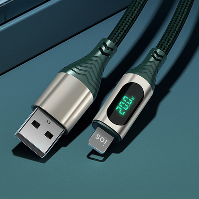 Carga rápida micro del cable de sincronización 2A de los datos USB de V8 para los teléfonos móviles de Samsung Android