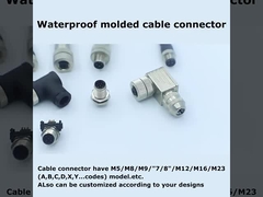 El CE IP68 M5 M8 M12 3p, 4p, 5p, 8p, asamblea 12p moldeó el panel para montar los conectores enteros de la serie